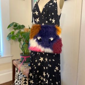 Dollskill Fur Monster Clutch Purse w/strap - $150